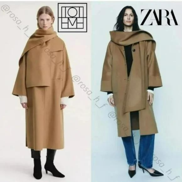 ZARA DOUBLE SIDED 100% WOOL COAT ZW COLLECTION - Picture 5 of 11
